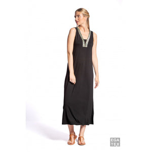 Abito lungo viscosa "231530" - Donna
