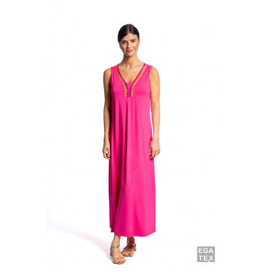 Abito lungo viscosa "231530" - Donna