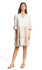 Abito viscosa lino "231149" - Donna