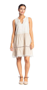 Abito viscosa lino "231148" - Donna