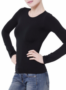 Girocollo microfibra "Color Seamless" - Donna