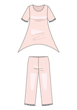 Laden Sie das Bild in den Galerie-Viewer, 3/4-Modal-Spitzenpyjama &quot;100&quot; - Damen (PROMO)
