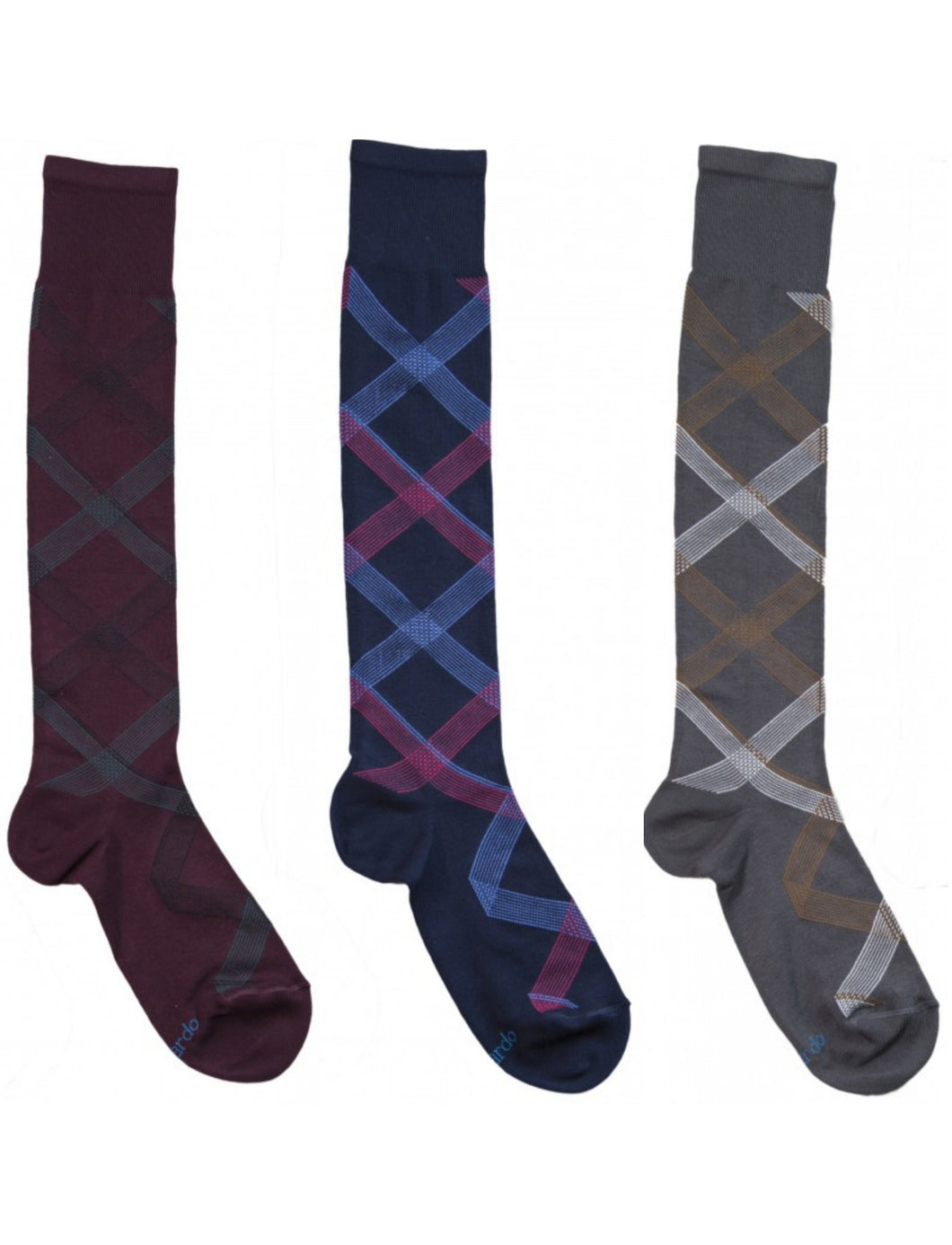 6x Lange gemusterte Socken 