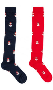 Calze lunghe "Pupazzo di neve" - Donna