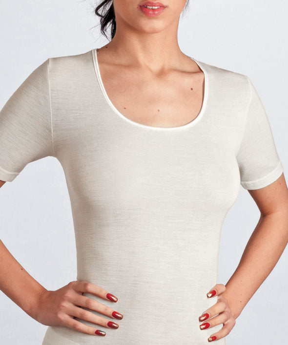 T-shirt lana/cotone 