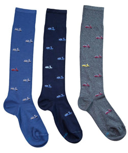 3x Calze fantasia lunghe "HIM063L" - Uomo