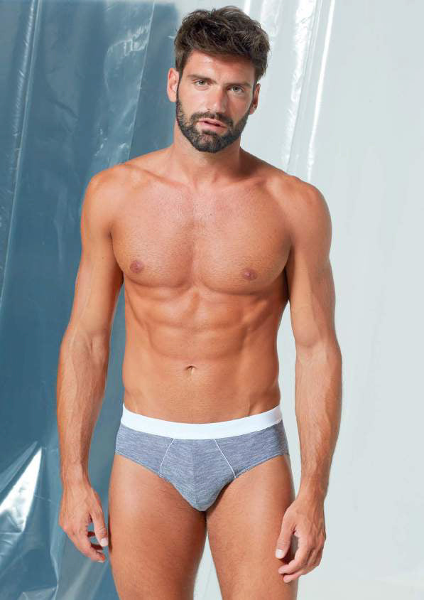 Slip piquet blu 
